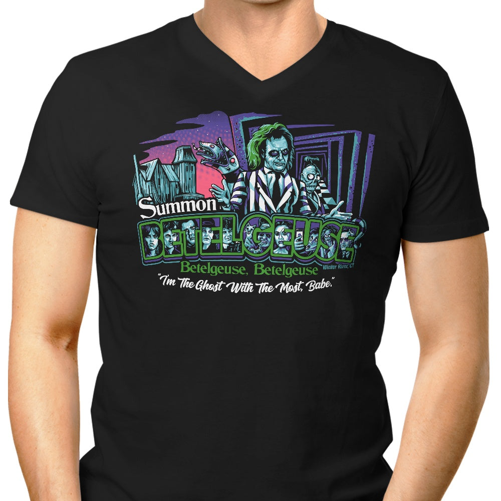 Summoning in Winter River Men's V-Neck - Adult & Kids T-Shirts, Sweatshirts & Hoodies apparel design preview 1