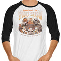 Summoning the Spooky Season 3/4 Sleeve Raglan - Adult & Kids T-Shirts, Sweatshirts & Hoodies apparel design preview 1