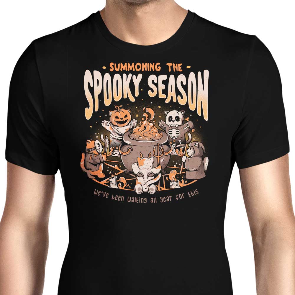 Summoning the Spooky Season Men's Apparel - Adult & Kids T-Shirts, Sweatshirts & Hoodies apparel design preview 1