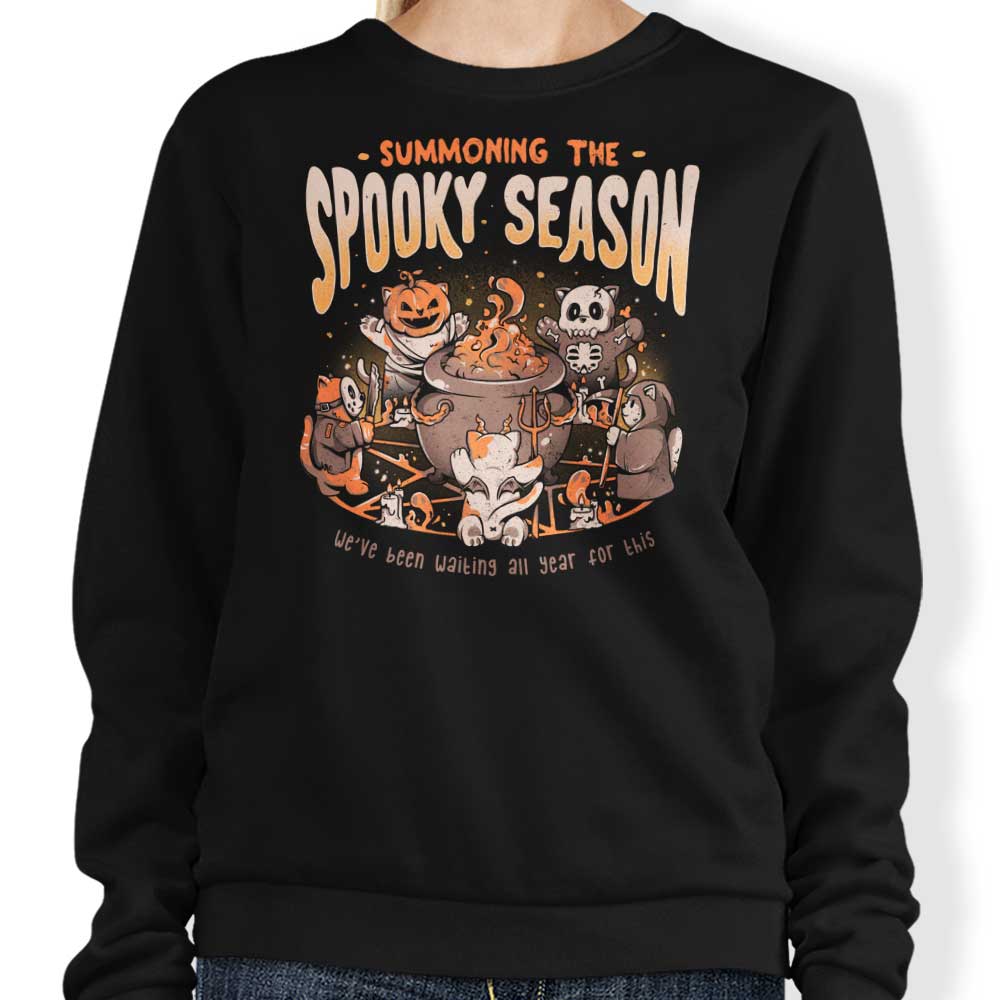Summoning the Spooky Season - Adult & Kids T-Shirts, Sweatshirts & Hoodies apparel design preview 1