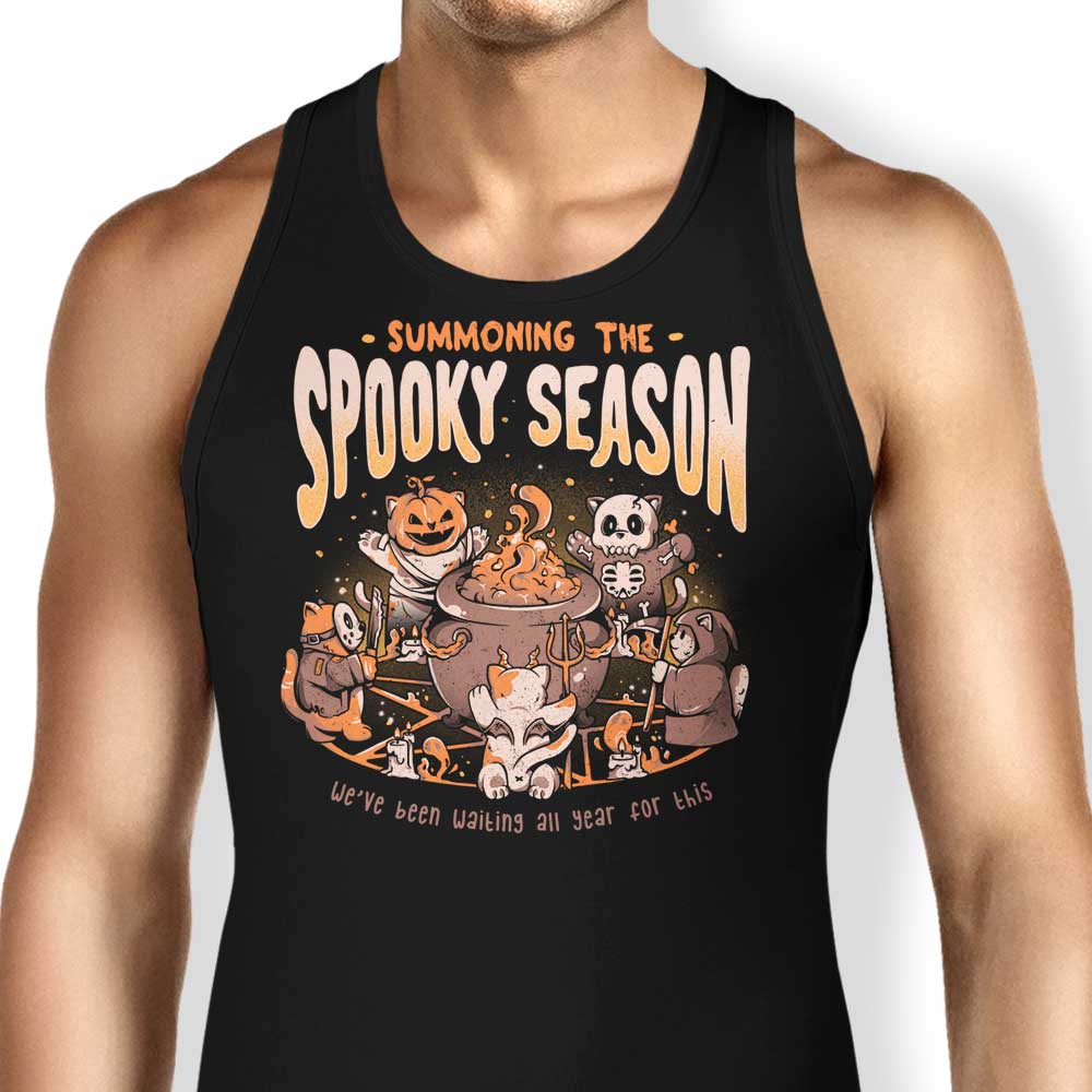 Summoning the Spooky Season Tank Top - Adult & Kids T-Shirts, Sweatshirts & Hoodies apparel design preview 1