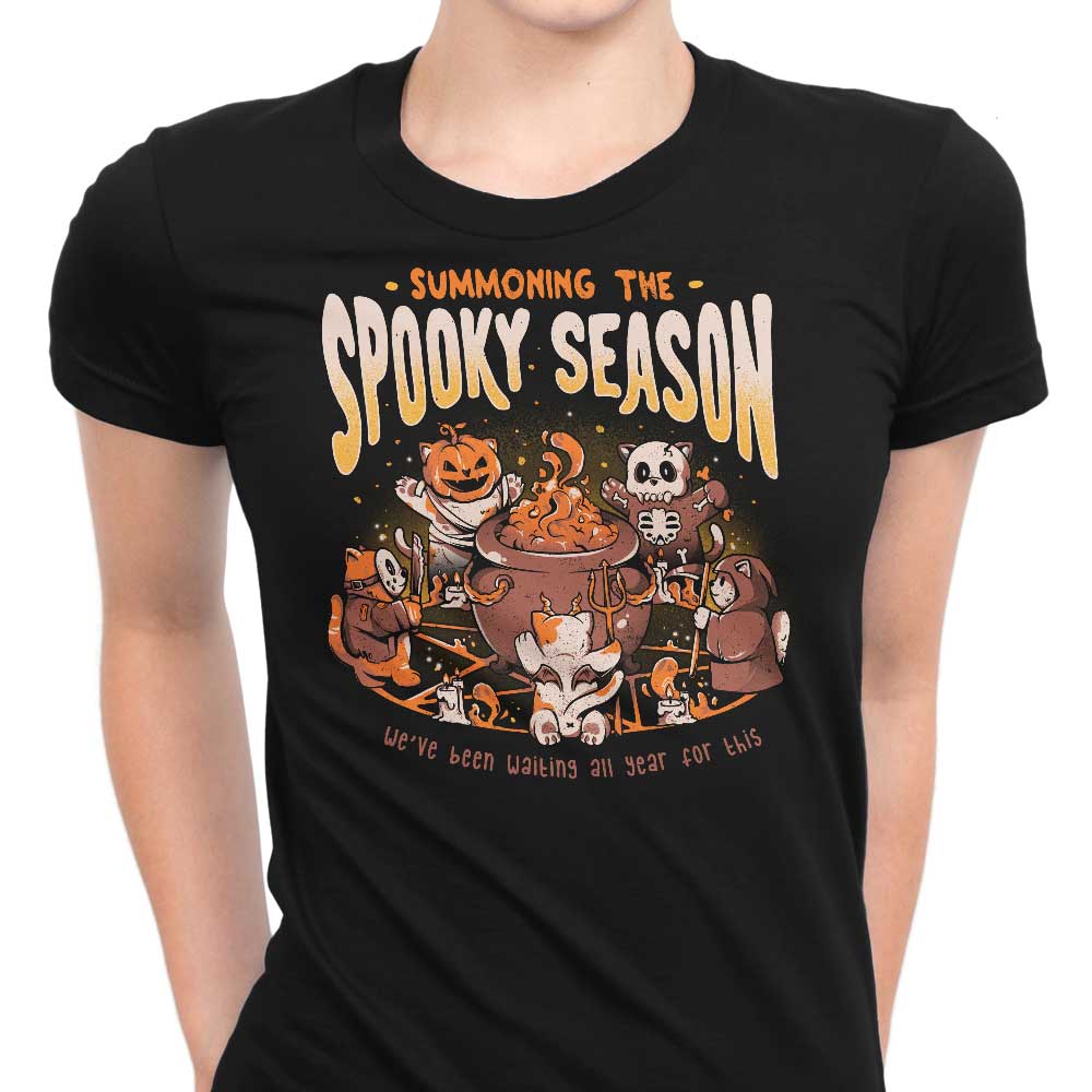 Summoning the Spooky Season Women's Apparel - Adult & Kids T-Shirts, Sweatshirts & Hoodies apparel design preview 1