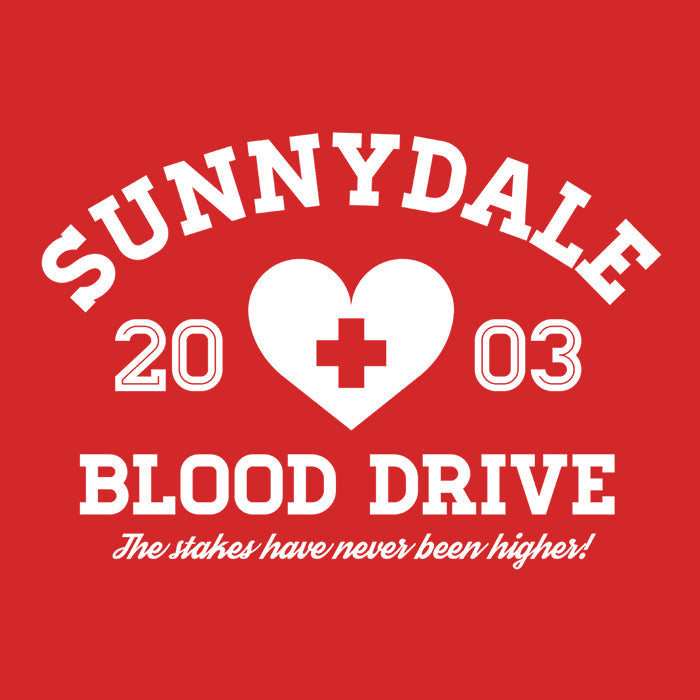 Sunnydale Blood Drive Men's V-Neck - Adult & Kids T-Shirts, Sweatshirts & Hoodies apparel design preview 2