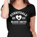 Sunnydale Blood Drive Women's V-Neck - Adult & Kids T-Shirts, Sweatshirts & Hoodies apparel design preview 1