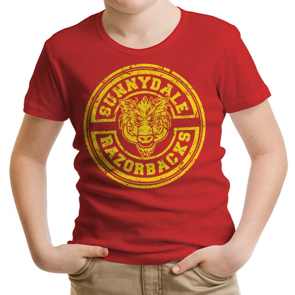 Sunnydale Razorbacks Youth Apparel - Adult & Kids T-Shirts, Sweatshirts & Hoodies apparel design preview 1