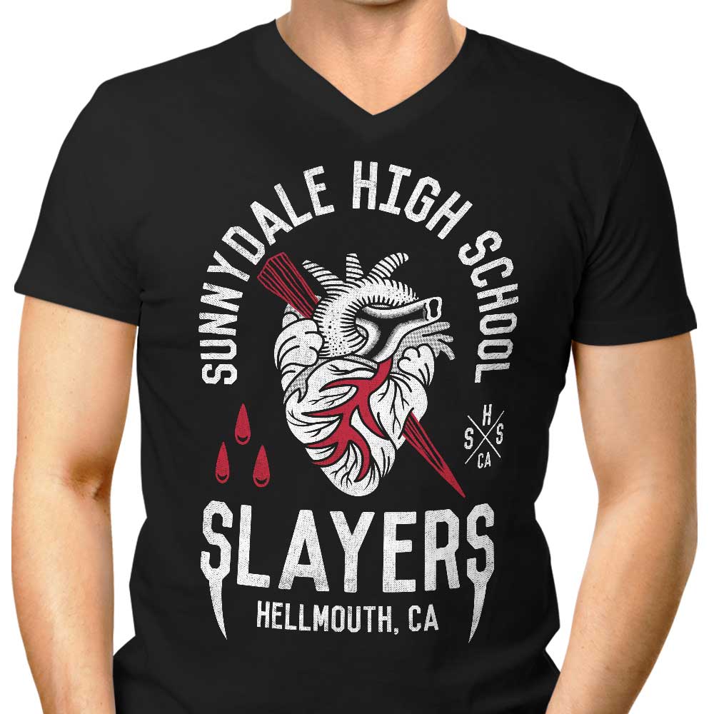 Sunnydale Slayers Men's V-Neck - Adult & Kids T-Shirts, Sweatshirts & Hoodies apparel design preview 1