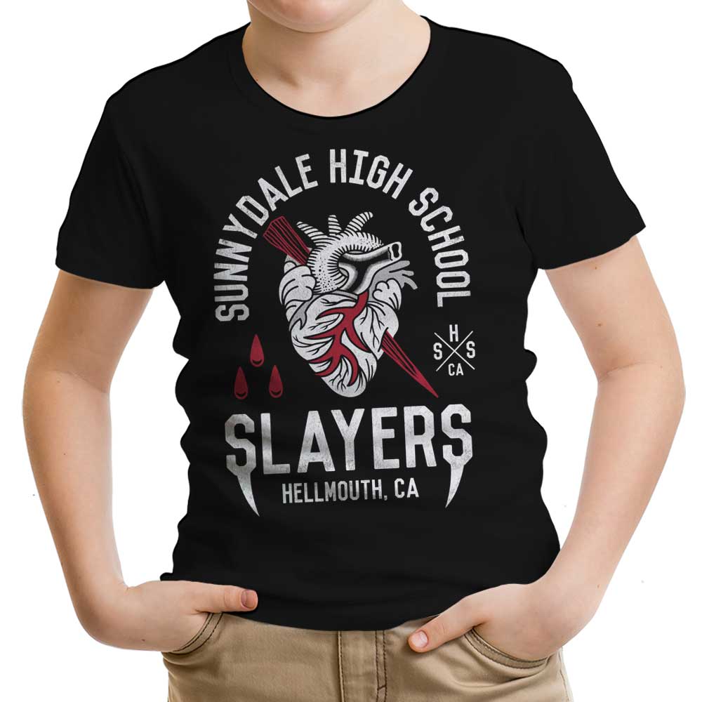 Sunnydale Slayers Youth Apparel - Adult & Kids T-Shirts, Sweatshirts & Hoodies apparel design preview 1