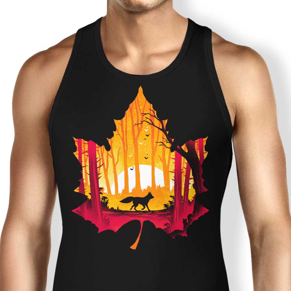 Sunset Fox Tank Top - Adult & Kids T-Shirts, Sweatshirts & Hoodies apparel design preview 1