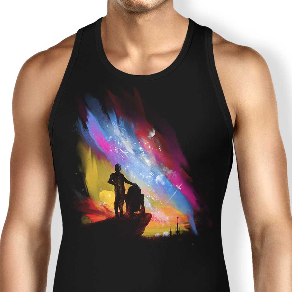 Sunset on Tatooine Tank Top - Adult & Kids T-Shirts, Sweatshirts & Hoodies apparel design preview 1