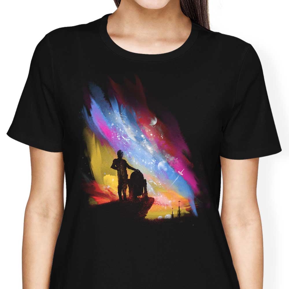 Sunset on Tatooine Women's Apparel - Adult & Kids T-Shirts, Sweatshirts & Hoodies apparel design preview 2