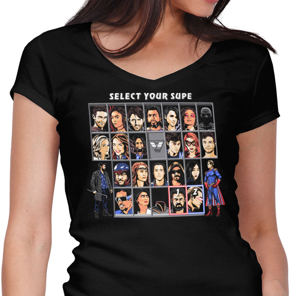 Supe Kombat Women's V-Neck - Adult & Kids T-Shirts, Sweatshirts & Hoodies apparel design preview 1