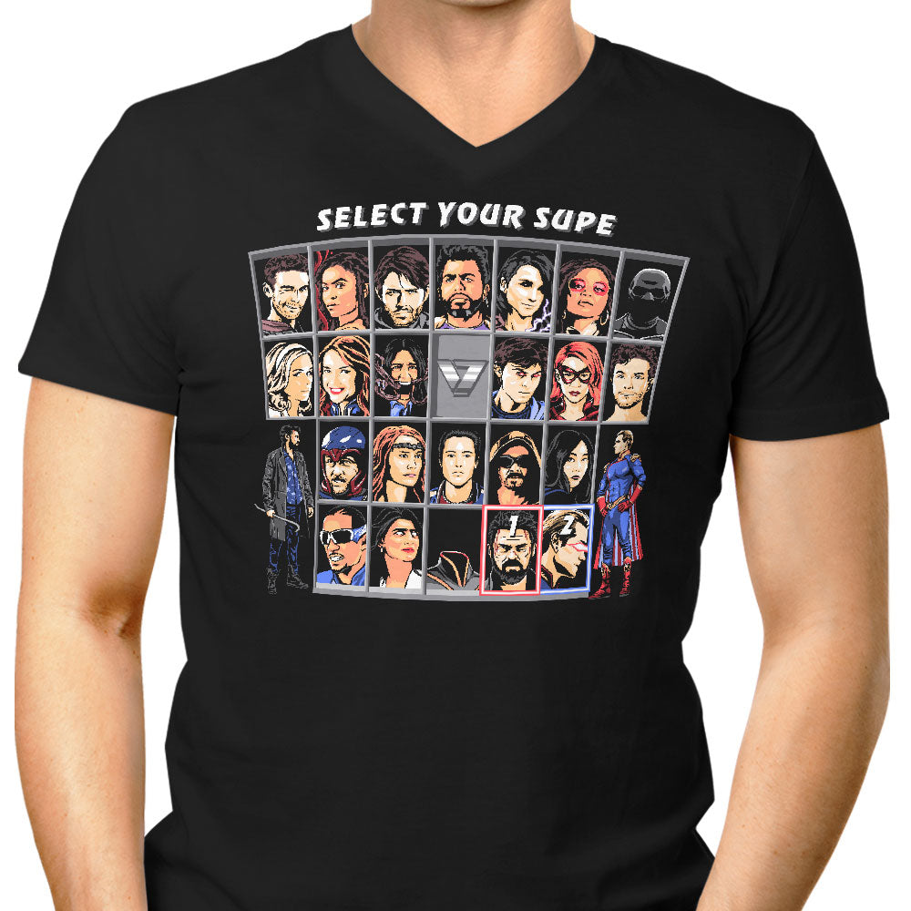 Supe Kombat Men's V-Neck - Adult & Kids T-Shirts, Sweatshirts & Hoodies apparel design preview 1