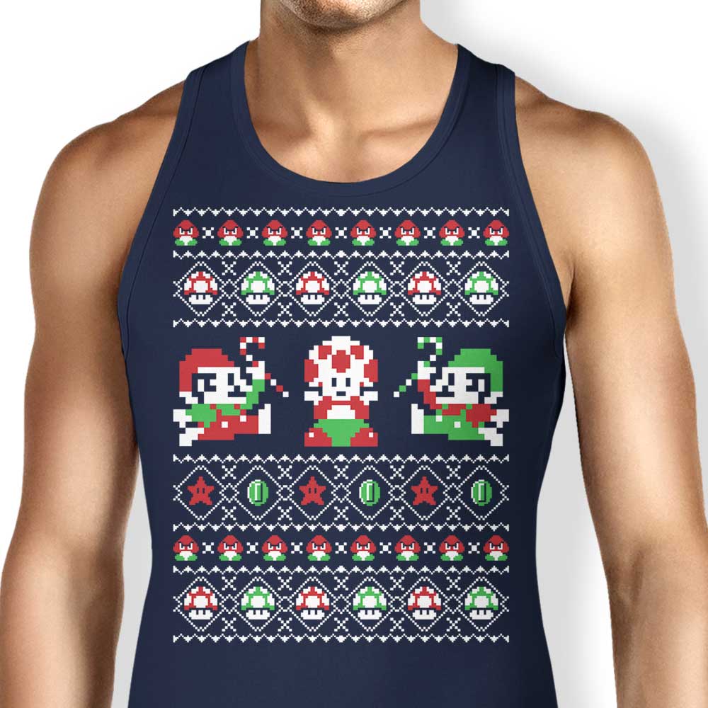 Super Christmas Bros. Tank Top - Adult & Kids T-Shirts, Sweatshirts & Hoodies apparel design preview 1