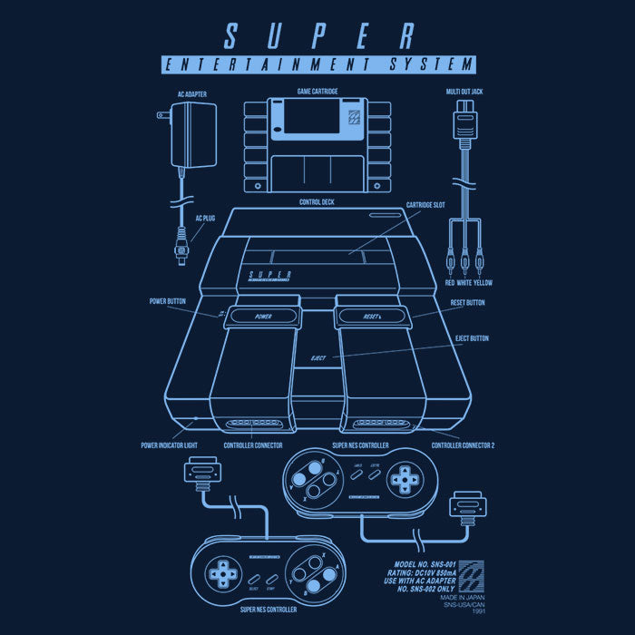 Super Entertainment System Women's V-Neck - Adult & Kids T-Shirts, Sweatshirts & Hoodies apparel design preview 2