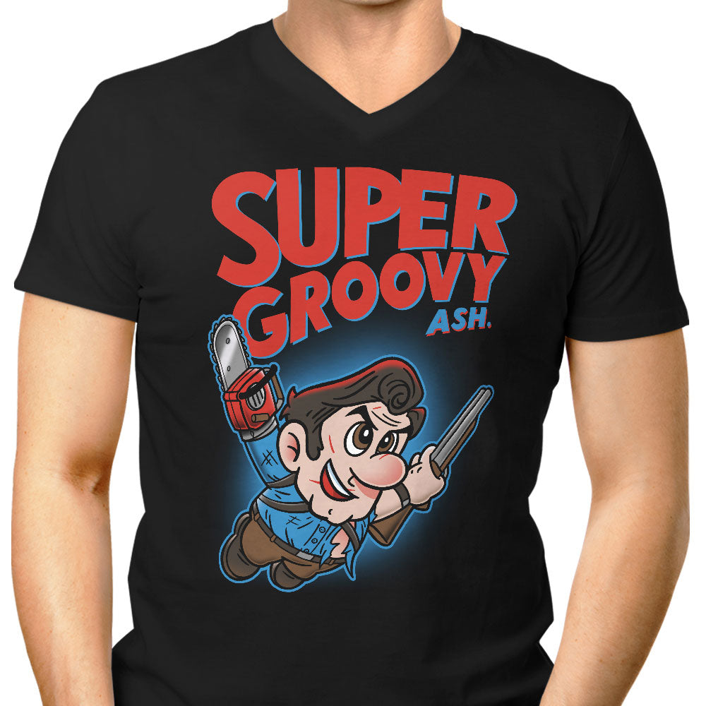 Super Groovy Men's V-Neck - Adult & Kids T-Shirts, Sweatshirts & Hoodies apparel design preview 1