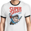 Super Groovy Ringer - Adult & Kids T-Shirts, Sweatshirts & Hoodies apparel design preview 1