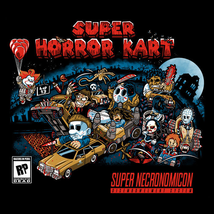 Super Horror Kart - Adult & Kids T-Shirts, Sweatshirts & Hoodies apparel design preview 2