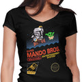 Super Mando Bros Women's V-Neck - Adult & Kids T-Shirts, Sweatshirts & Hoodies apparel design preview 1