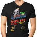 Super Mando Bros Men's V-Neck - Adult & Kids T-Shirts, Sweatshirts & Hoodies apparel design preview 1