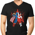 Super Maniac Friends Men's V-Neck - Adult & Kids T-Shirts, Sweatshirts & Hoodies apparel design preview 1