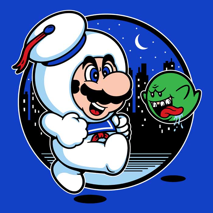 Super Marshmallow Bros. - Adult & Kids T-Shirts, Sweatshirts & Hoodies apparel design preview 2