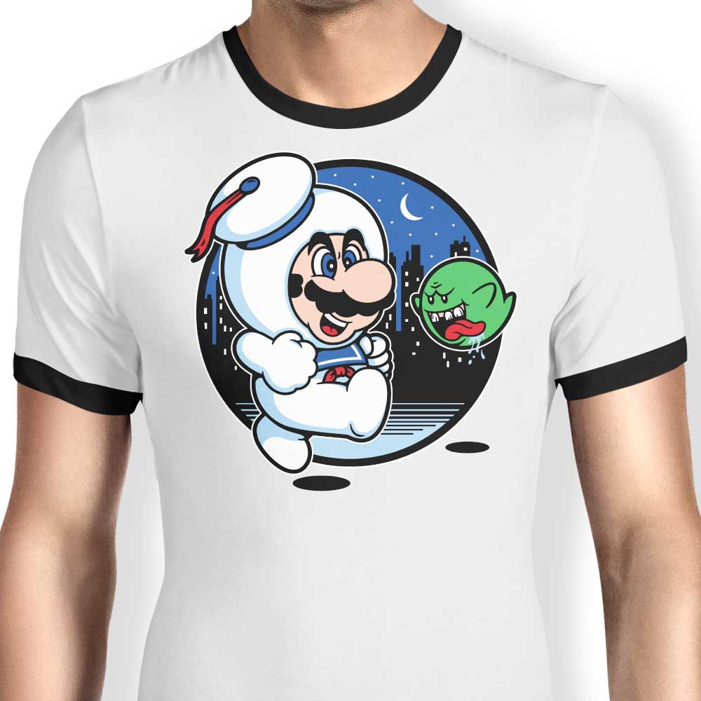Super Marshmallow Bros. Ringer - Adult & Kids T-Shirts, Sweatshirts & Hoodies apparel design preview 1