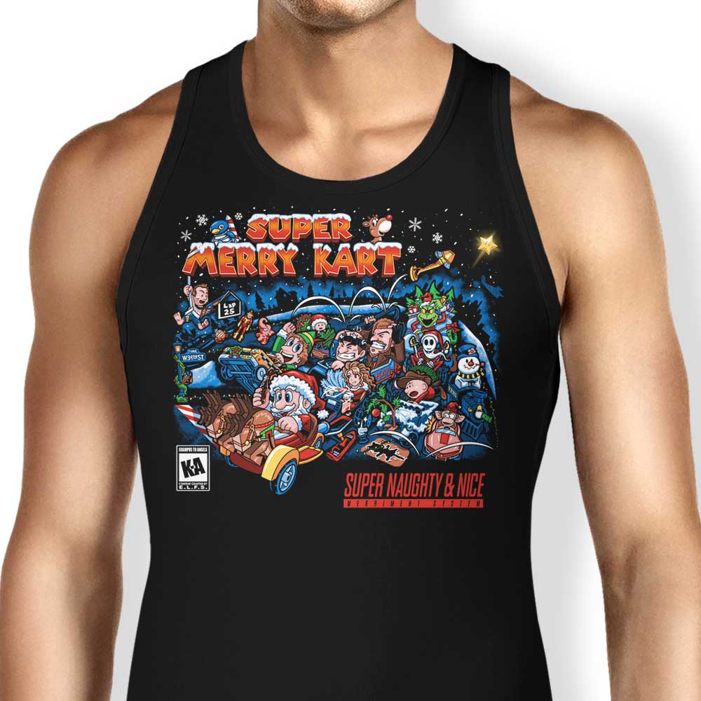 Super Merry Kart Tank Top - Adult & Kids T-Shirts, Sweatshirts & Hoodies apparel design preview 1
