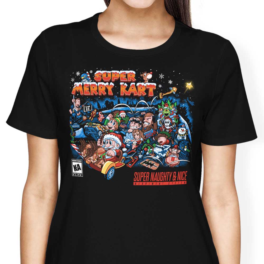 Super Merry Kart Women's Apparel - Adult & Kids T-Shirts, Sweatshirts & Hoodies apparel design preview 1