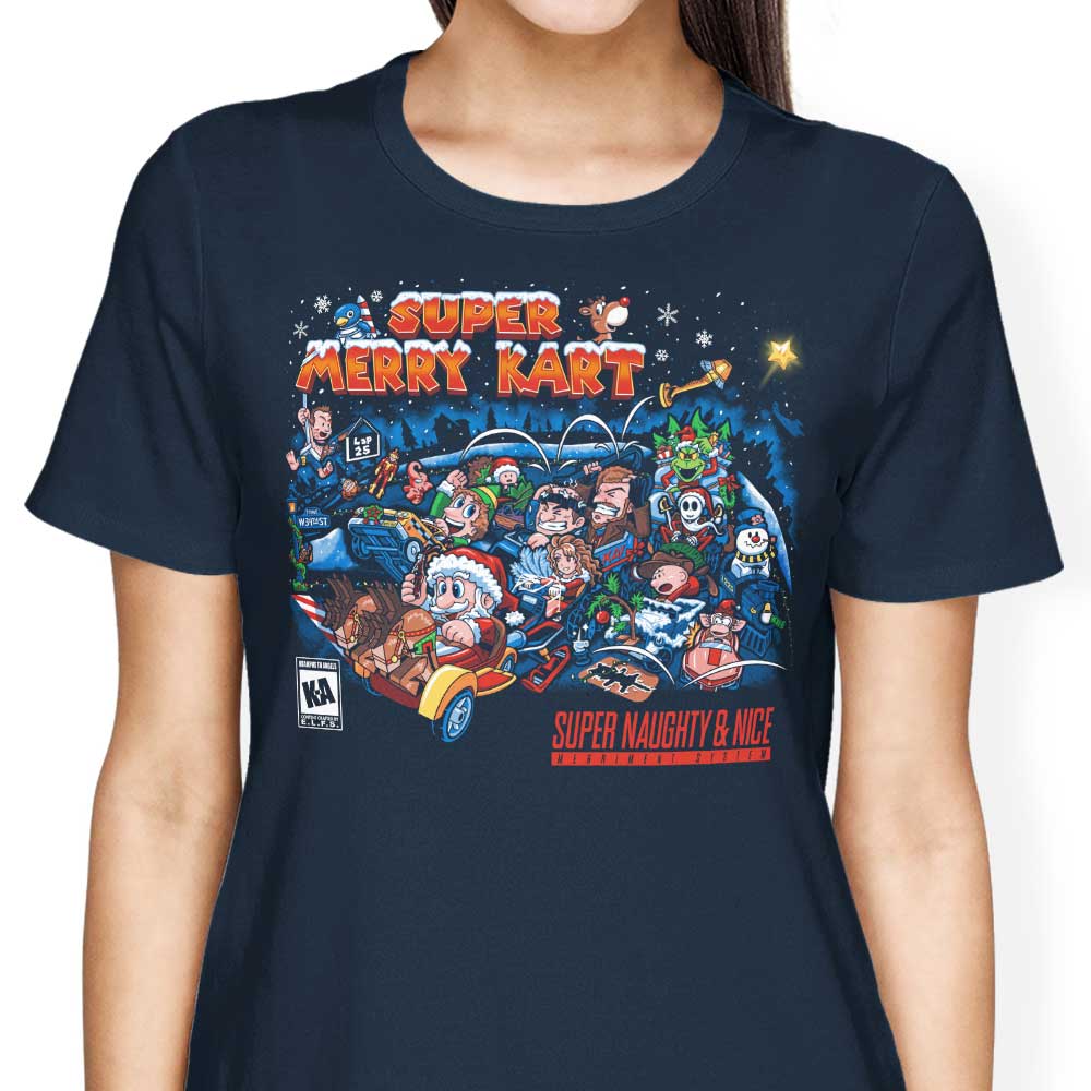 Super Merry Kart Women's Apparel - Adult & Kids T-Shirts, Sweatshirts & Hoodies apparel design preview 2