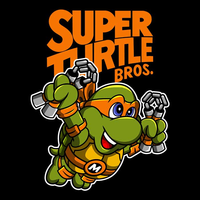 Super Mikey Bros Men's Apparel - Adult & Kids T-Shirts, Sweatshirts & Hoodies apparel design preview 2