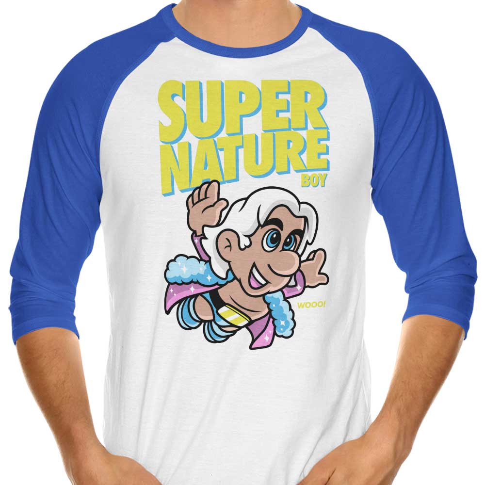 Super Nature Boy 3/4 Sleeve Raglan - Adult & Kids T-Shirts, Sweatshirts & Hoodies apparel design preview 1