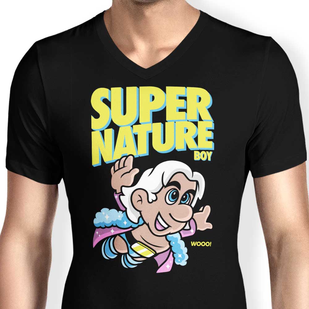 Super Nature Boy Men's V-Neck - Adult & Kids T-Shirts, Sweatshirts & Hoodies apparel design preview 2