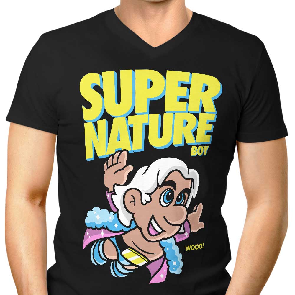 Super Nature Boy Men's V-Neck - Adult & Kids T-Shirts, Sweatshirts & Hoodies apparel design preview 1
