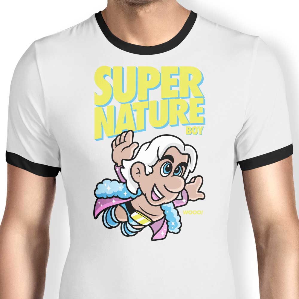 Super Nature Boy Ringer - Adult & Kids T-Shirts, Sweatshirts & Hoodies apparel design preview 1