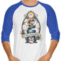 Super Old School Gamer 3/4 Sleeve Raglan - Adult & Kids T-Shirts, Sweatshirts & Hoodies apparel design preview 1