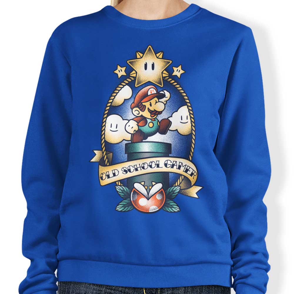 Super Old School Gamer - Adult & Kids T-Shirts, Sweatshirts & Hoodies apparel design preview 1