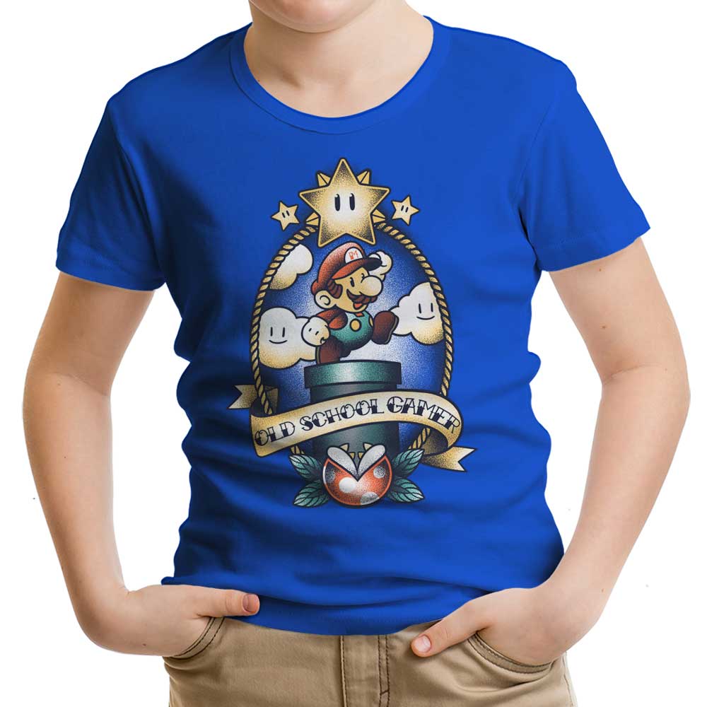 Super Old School Gamer Youth Apparel - Adult & Kids T-Shirts, Sweatshirts & Hoodies apparel design preview 1