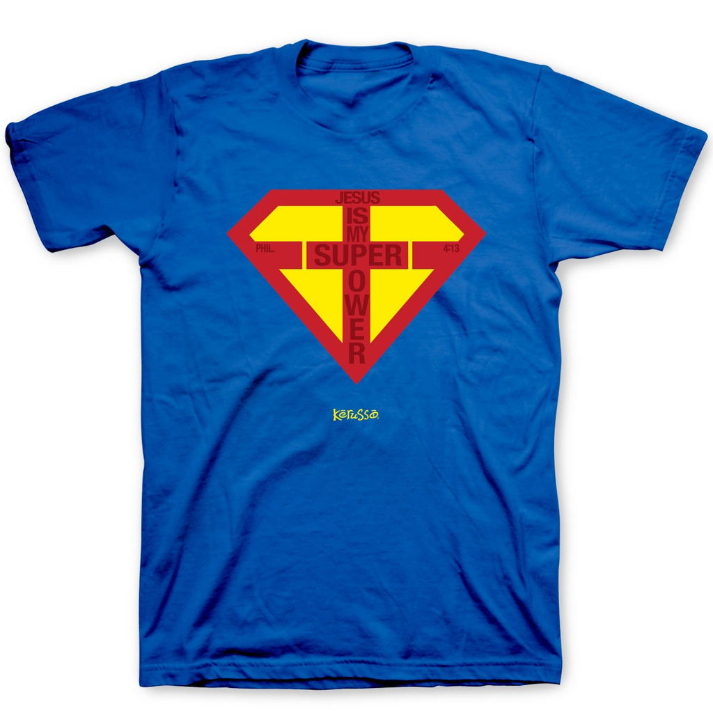 Kerusso Jesus is my Super Power Cherished Christian - Adult & Kids T-Shirts, Sweatshirts & Hoodies apparel design preview 1