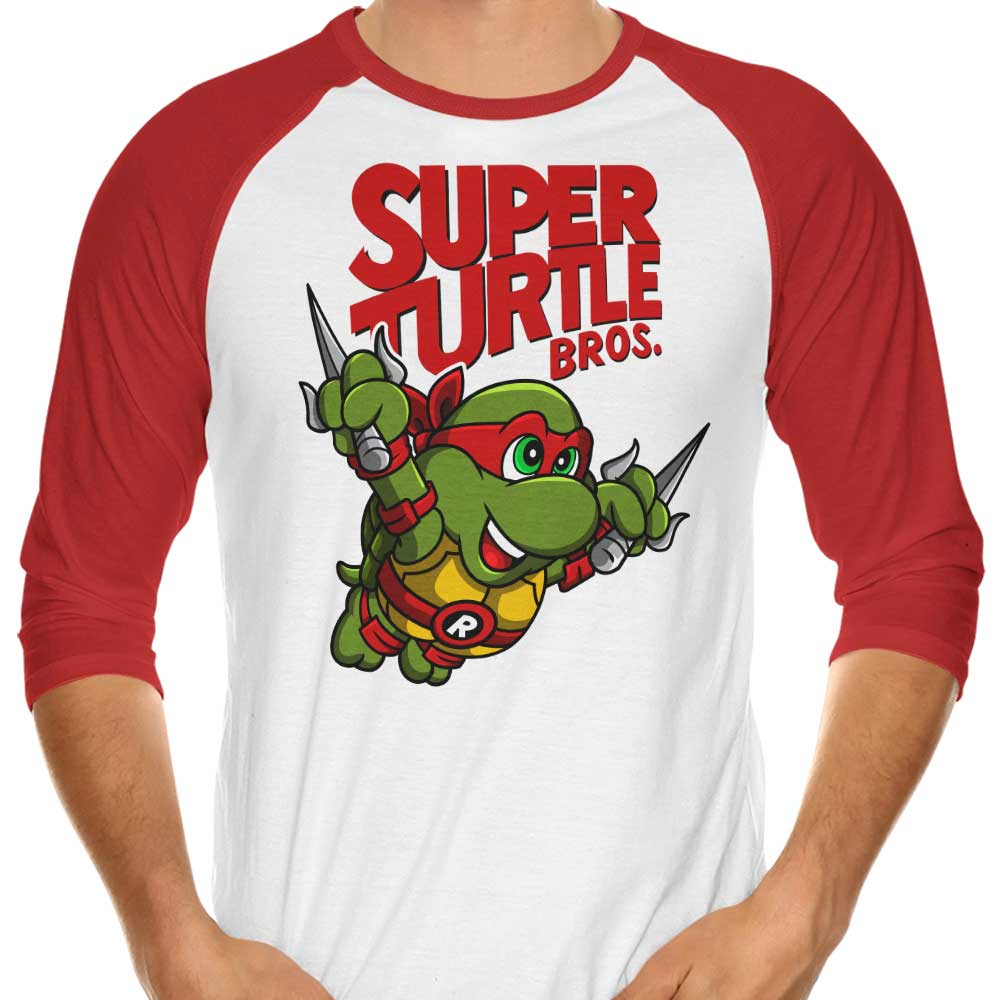 Super Raph Bros 3/4 Sleeve Raglan - Adult & Kids T-Shirts, Sweatshirts & Hoodies apparel design preview 1