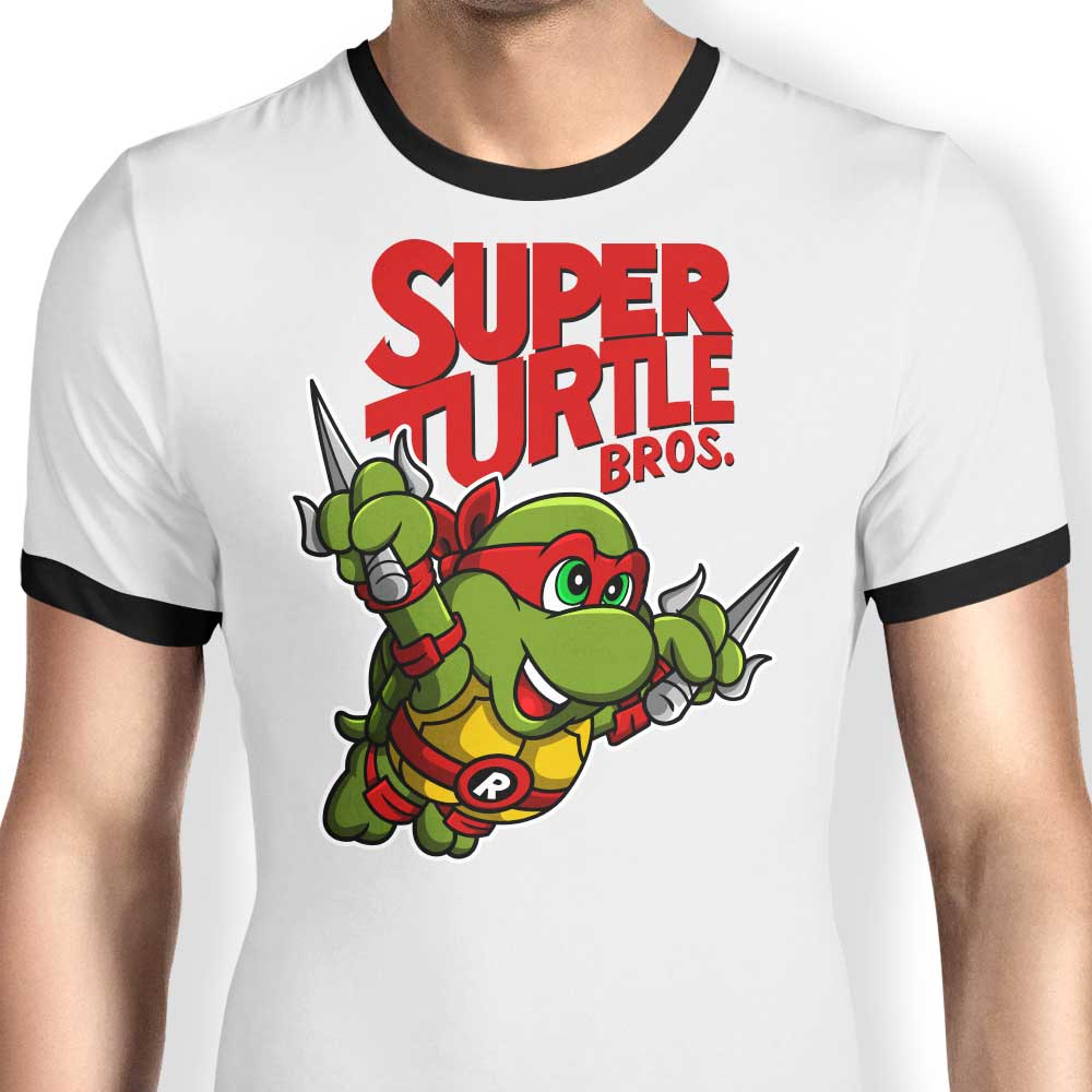 Super Raph Bros Ringer - Adult & Kids T-Shirts, Sweatshirts & Hoodies apparel design preview 1
