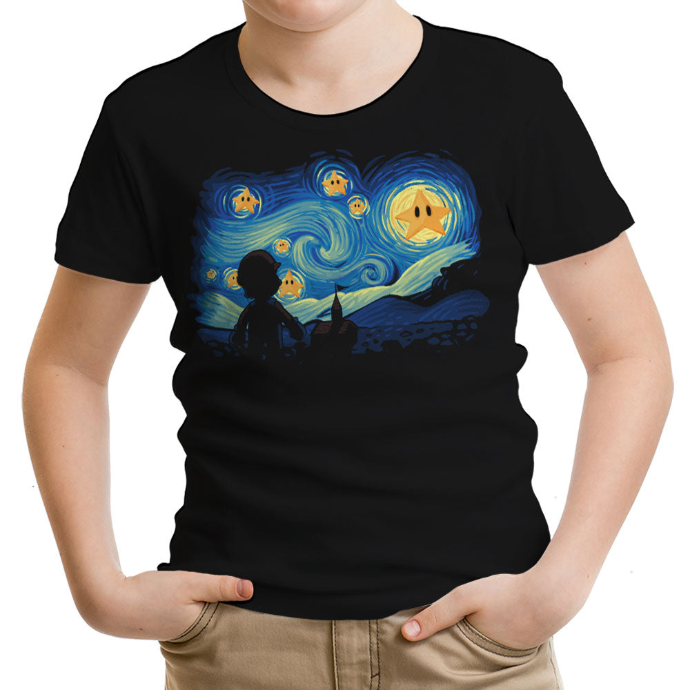 Super Starry Night Youth Apparel - Adult & Kids T-Shirts, Sweatshirts & Hoodies apparel design preview 1