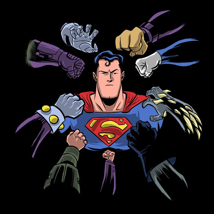 Super Surrounded Ringer - Adult & Kids T-Shirts, Sweatshirts & Hoodies apparel design preview 2