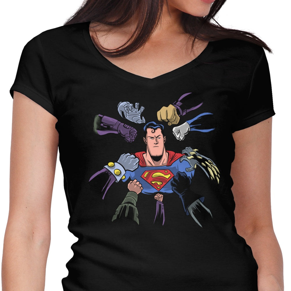 Super Surrounded Women's V-Neck - Adult & Kids T-Shirts, Sweatshirts & Hoodies apparel design preview 1