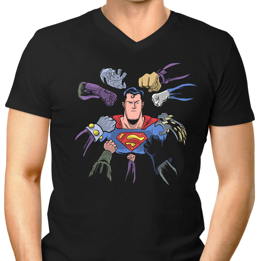Super Surrounded Men's V-Neck - Adult & Kids T-Shirts, Sweatshirts & Hoodies apparel design preview 1