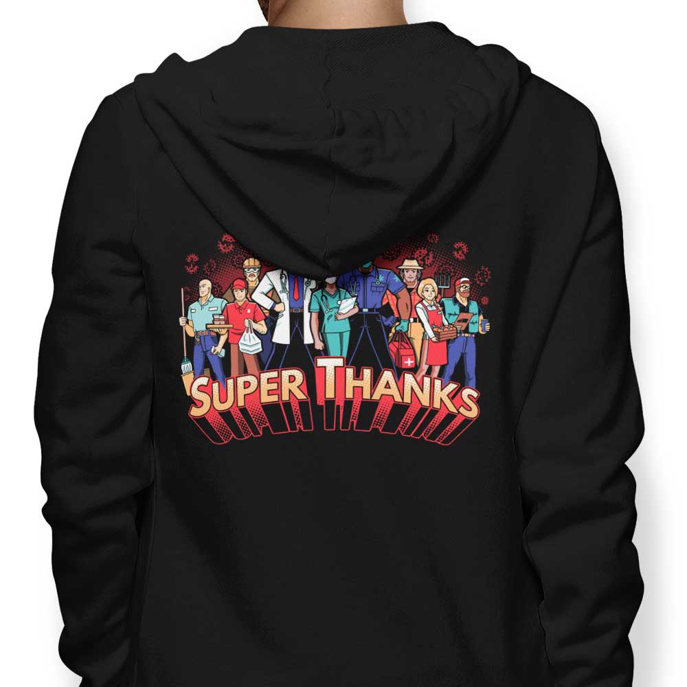 Super Thanks - Adult & Kids T-Shirts, Sweatshirts & Hoodies apparel design preview 1