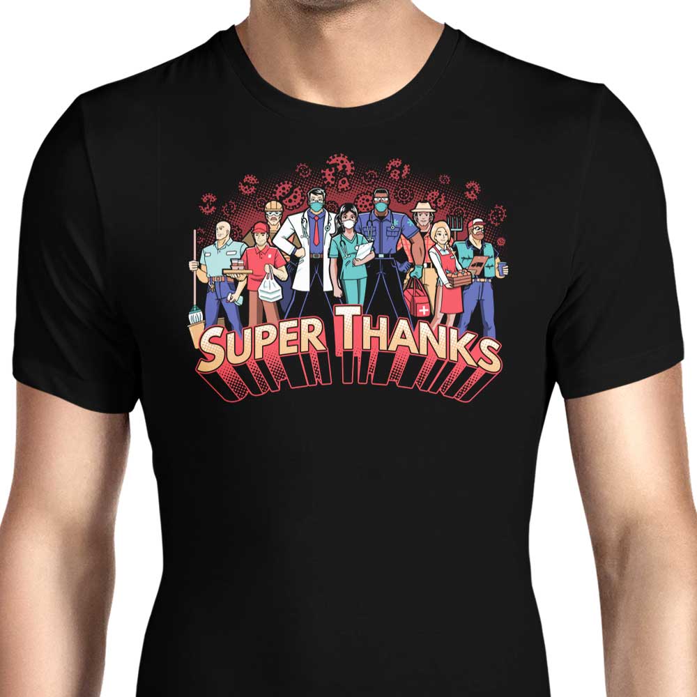Super Thanks Men's Apparel - Adult & Kids T-Shirts, Sweatshirts & Hoodies apparel design preview 1