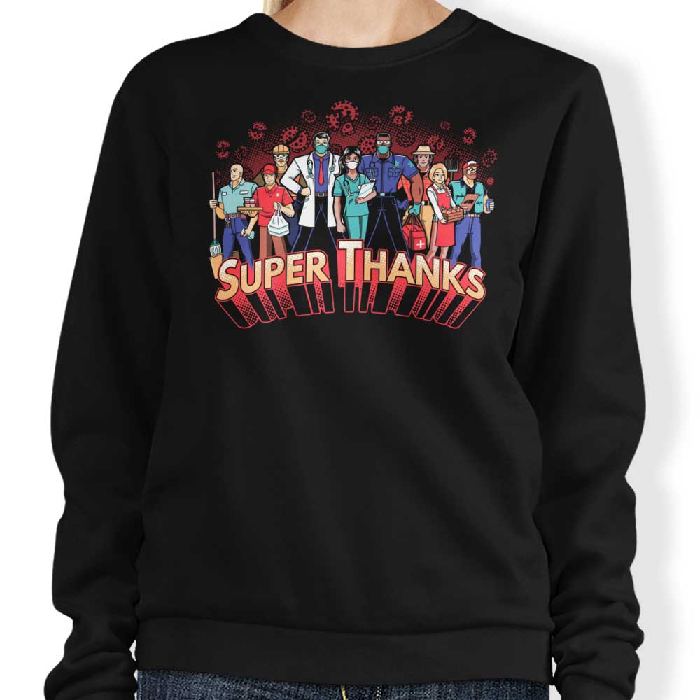 Super Thanks - Adult & Kids T-Shirts, Sweatshirts & Hoodies apparel design preview 1