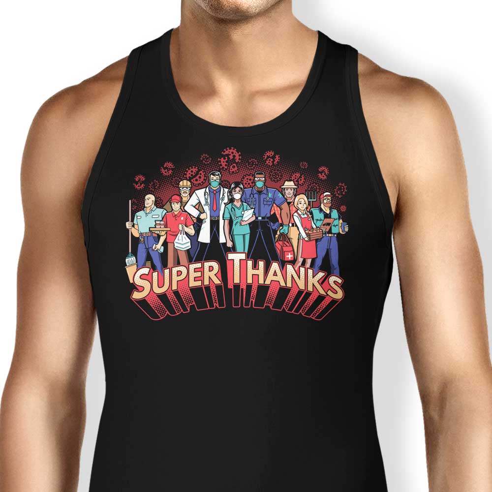 Super Thanks Tank Top - Adult & Kids T-Shirts, Sweatshirts & Hoodies apparel design preview 1