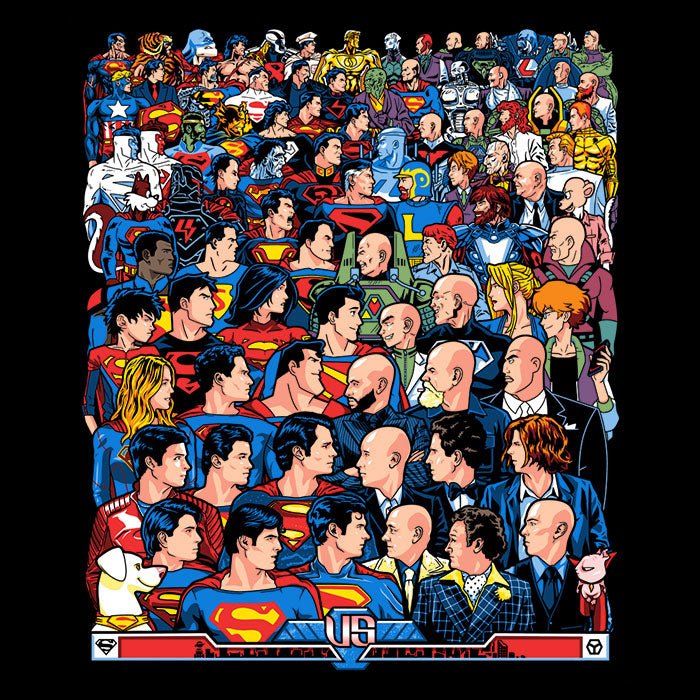 Superhumans vs. Masterminds 3/4 Sleeve Raglan - Adult & Kids T-Shirts, Sweatshirts & Hoodies apparel design preview 2
