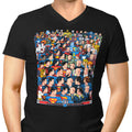 Superhumans vs. Masterminds Men's V-Neck - Adult & Kids T-Shirts, Sweatshirts & Hoodies apparel design preview 1